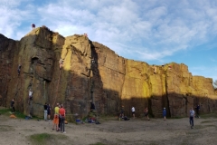 Wednesday evening Meet, Hobson Moor Quarry. April 2018.