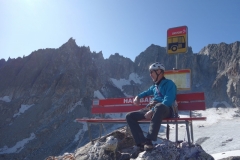 Andy Stewart on top of Hannibal Tower, Furka Pass, Switzerland. September 2019
