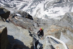 Top of the Echelle Jordan, SW (Italian) Ridge, Matterhorn. Summer 2019