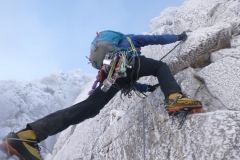 Paul O'Reilly, Pisgah Buttress Direct, Scafell Crag. Photo: Andy Stewart