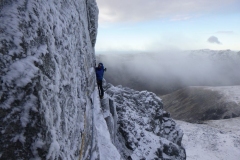 Paul O'Reilly, Pisgah Buttress Direct, Scafell Crag. Photo: Andy Stewart