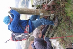 Don't slip Bill! Photo: Geoff Gosling