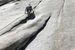 With Robin Beatty on the John Fischer Memorial Route, Pine Creek canyon, Bishop, CA. Photo: Greg Child With Robin Beatty on the John Fischer Memorial Route, Pine Creek canyon, Bishop, CA. Photo: Greg Child