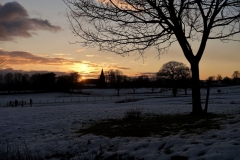Sunset, Read Church. Photo: Alan Firth
