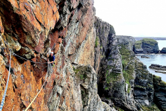 Paul O'Reilly, The Moon, Yellow Wall, Gogarth. Photo: Dominic Oughton