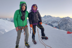 April25-Khumbu-Nepal-Rae-Helen-Pritchard-on-Summit-Mera-Peak-Central-6461m-Photo-Pritchard-collection