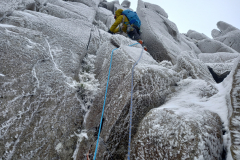 Feb25-Andy-Barlass-on-Route-2-Glyder-Fach.-Photo-Andy-Stewart
