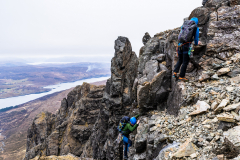 Matt Stevenson and Andy Barlass on Bla Bheinn-Clach Glas Traverse