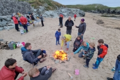 Toasting marshmallows, Gogarth Meet. Photo: Dominic Oughton