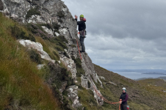Aug25-Rem-Fowler-Golden-Rod-Meall-an-Fheadain-belayer-Ros-Murray-Photo-Jack-Fowler