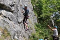 Fun in the sun, Giggleswick Scar. Photo: Geoff Gosling