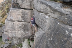 Inaccessible Crack after rain, Stanage evening meet. Photo: Paul Woolley