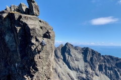Steve G off the Inn Pinn. Photo: Joe Fisher