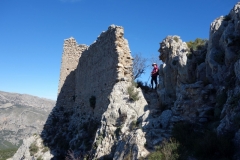 Castell de Benifato, Costa blanca - the last steps. Photo: Alan Firth