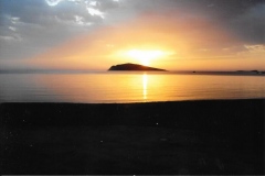 Sunset, Kalymnos. Photo: Geoff Gosling
