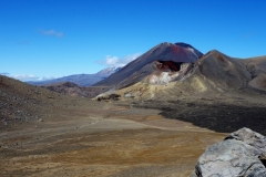 Tongariro Crossing, looking back towards Mt.Ngauruhoe. Photo: Alan Firth